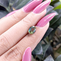 1.18 Ct. Green Sapphire from Tanzania Life Style