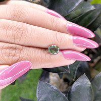 1.18 Ct. Green Sapphire from Tanzania Life Style