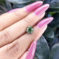 2.06 Ct. Bluish Green Sapphire from Tanzania Life Style