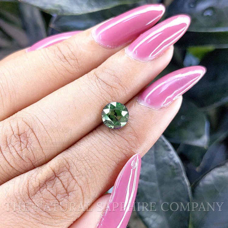 2.06 Ct. Bluish Green Sapphire from Tanzania