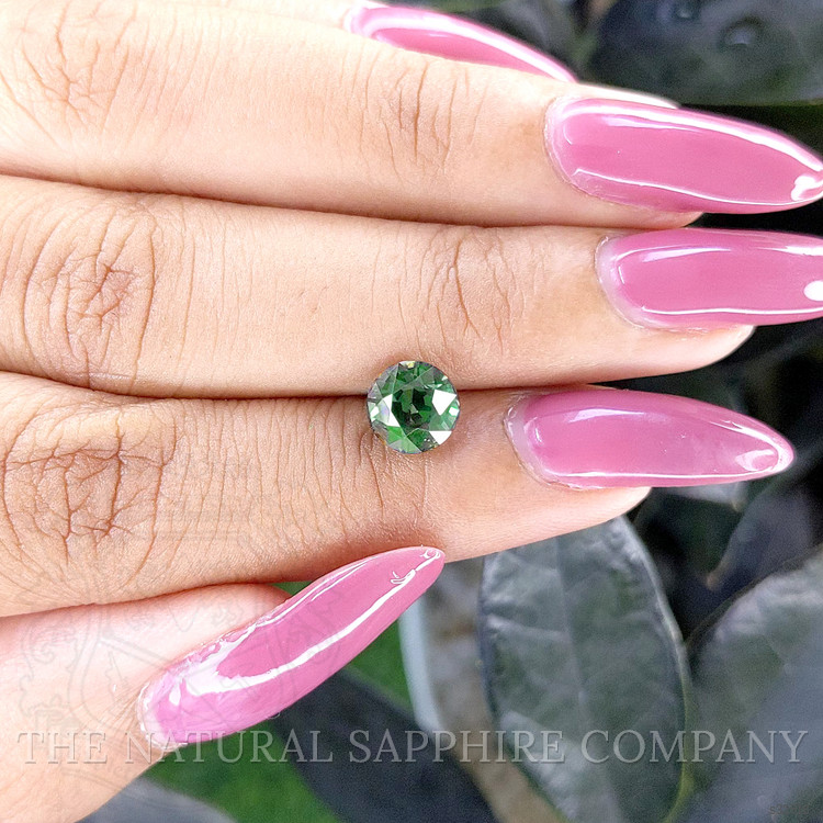 2.06 Ct. Bluish Green Sapphire from Tanzania