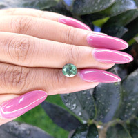 2.00 Ct. Bluish Green Sapphire from Tanzania Life Style