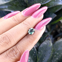 1.36 Ct. Bluish Green Sapphire from Tanzania Life Style