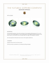 1.38 Ct. Bi Color Sapphire from Tanzania Appraisal
