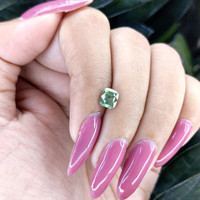 1.24 Ct. Bluish Green Sapphire from Tanzania Life Style