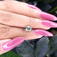 1.24 Ct. Bluish Green Sapphire from Tanzania Life Style