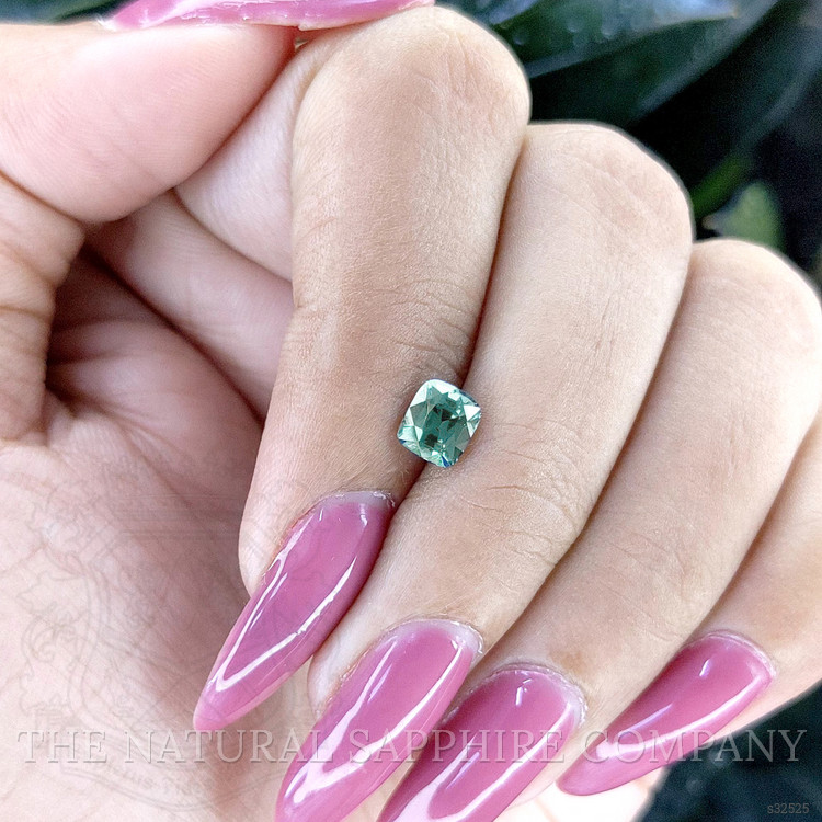 1.00 Ct. Bluish Green Sapphire from Tanzania