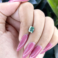 1.49 Ct. Bluish Green Sapphire from Tanzania Life Style