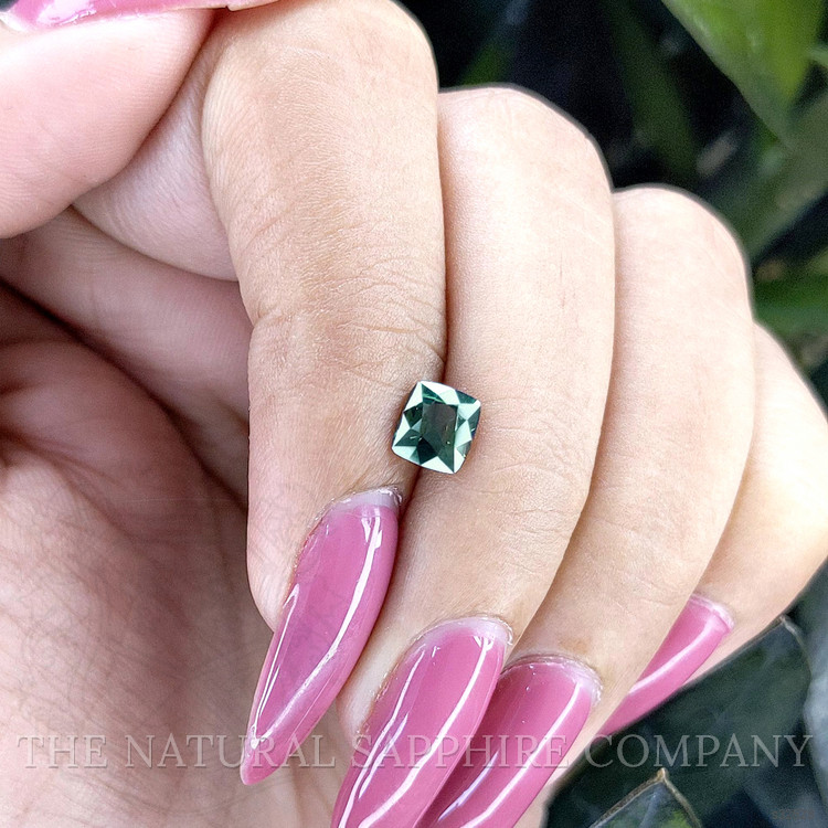 1.00 Ct. Bluish Green Sapphire from Tanzania