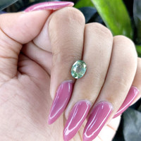 2.00 Ct. Bluish Green Sapphire from Tanzania Life Style