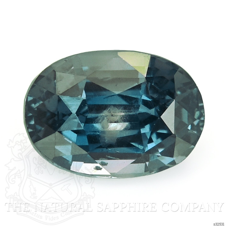 2.46 Ct. Bluish Green Sapphire from Tanzania