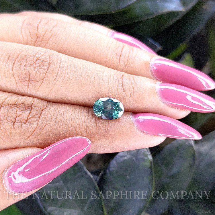 2.46 Ct. Bluish Green Sapphire from Tanzania