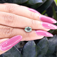 1.67 Ct. Green Sapphire from Tanzania Life Style