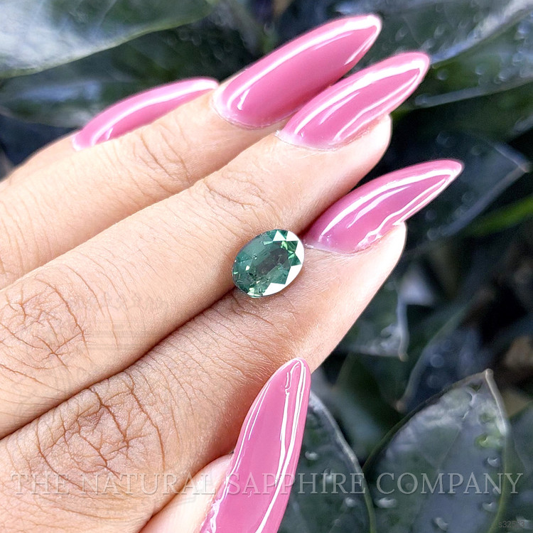2.25 Ct. Bluish Green Sapphire from Tanzania