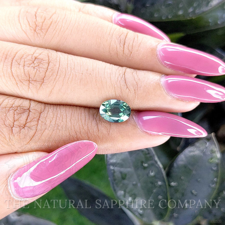 2.25 Ct. Bluish Green Sapphire from Tanzania