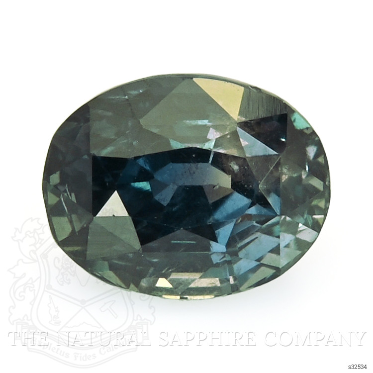 1.78 Ct. Greenish Blue Sapphire from Tanzania