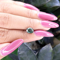 1.78 Ct. Greenish Blue Sapphire from Tanzania Life Style