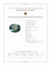 1.40 Ct. Bluish Green Sapphire from Tanzania Scan Report