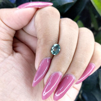 1.40 Ct. Bluish Green Sapphire from Tanzania Life Style