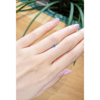 0.22 Ct. Blue Sapphire from Madagascar Life Style