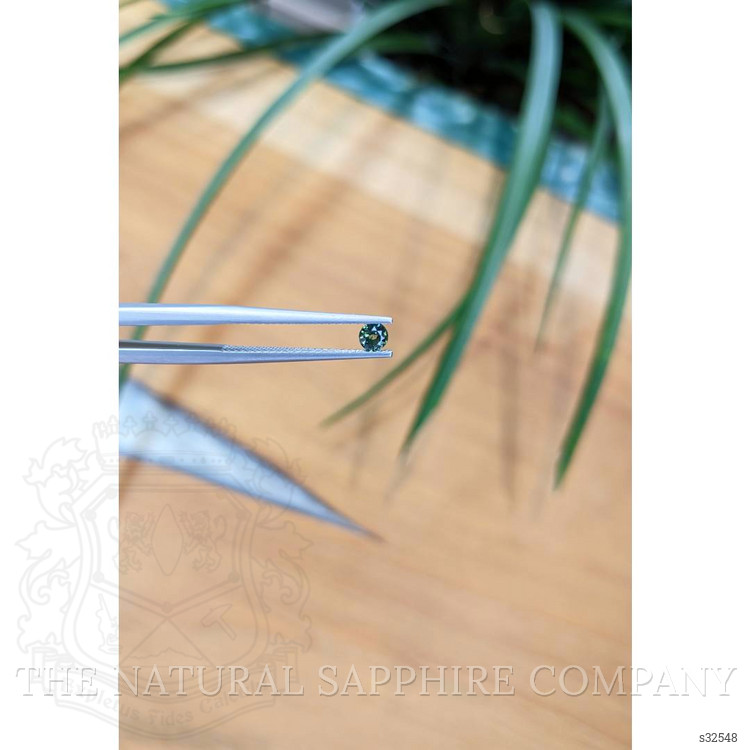 0.22 Ct. Bluish Green Sapphire from Thailand