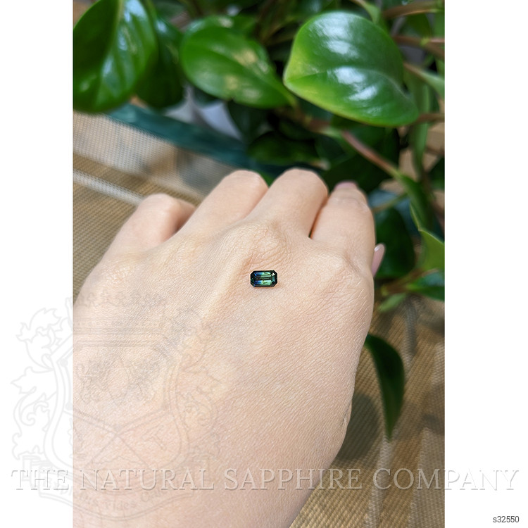 0.57 Ct. Bluish Green Sapphire from Madagascar