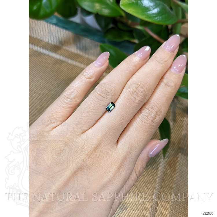 0.57 Ct. Bluish Green Sapphire from Madagascar