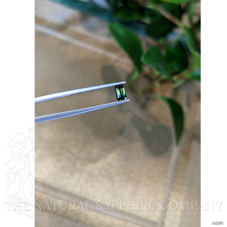 0.57 Ct. Bluish Green Sapphire from Madagascar