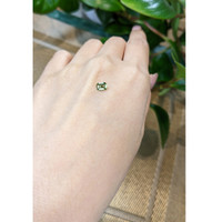 0.58 Ct. Green Sapphire from Madagascar Life Style