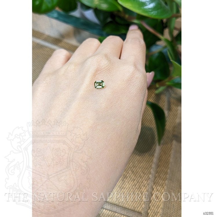 0.58 Ct. Green Sapphire from Madagascar