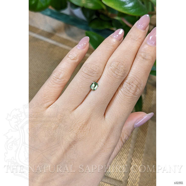 0.58 Ct. Green Sapphire from Madagascar