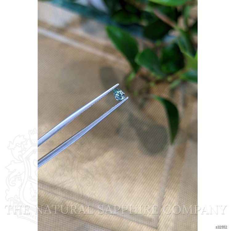 0.38 Ct. Greenish Blue Sapphire from Madagascar