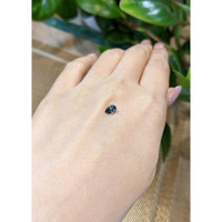 0.53 Ct. Greenish Blue Sapphire from Madagascar Life Style