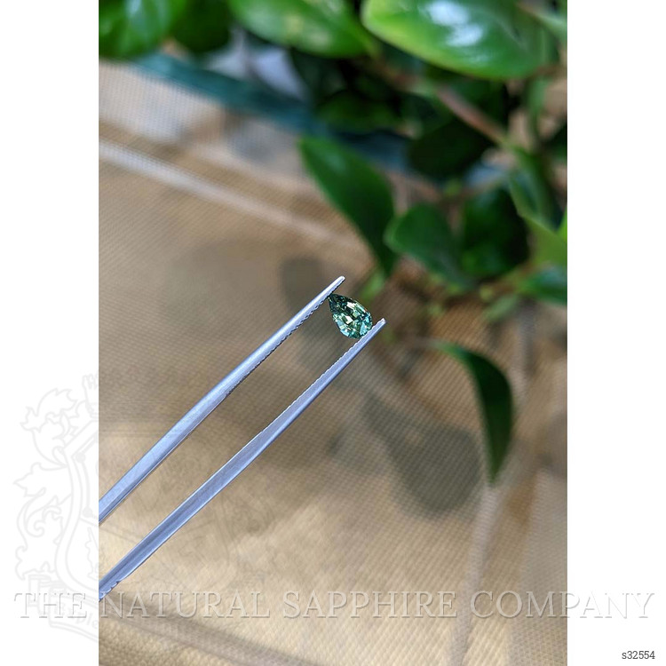 0.63 Ct. Bluish Green Sapphire from Madagascar
