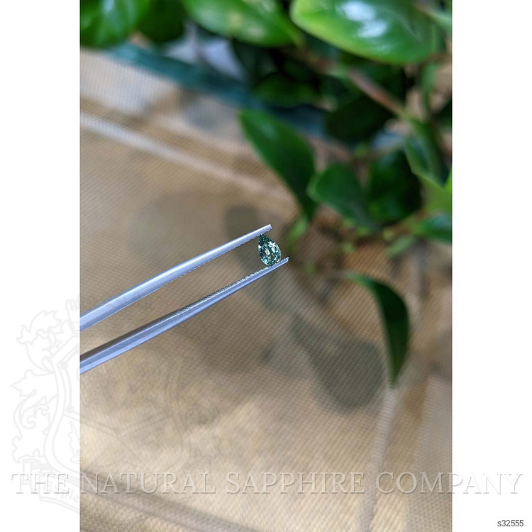 0.35 Ct. Bluish Green Sapphire from Madagascar