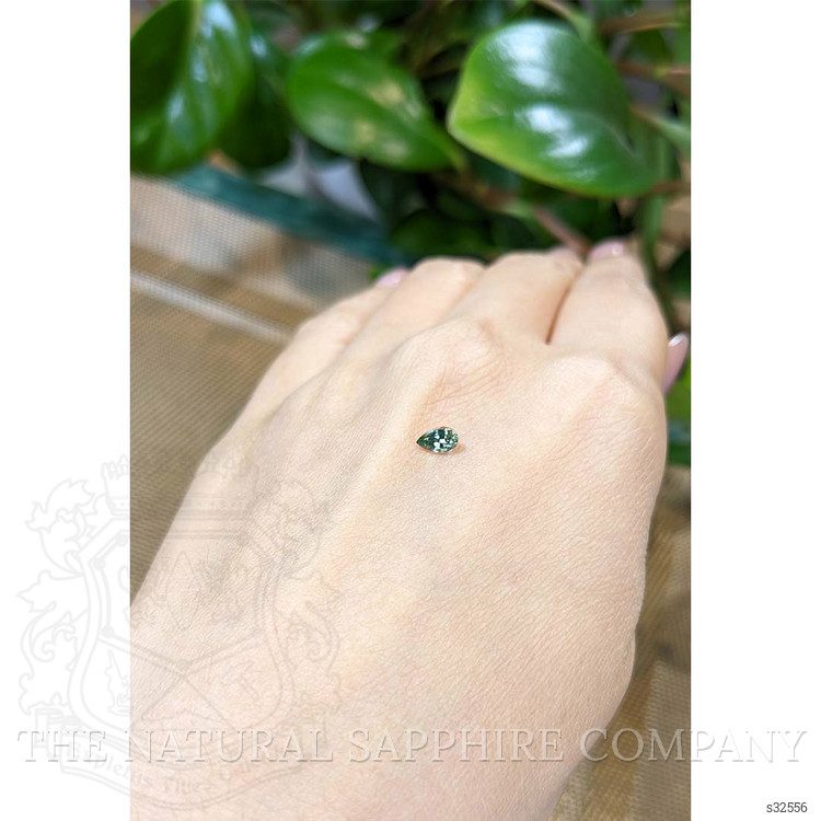 0.55 Ct. Greenish Blue Sapphire from Madagascar