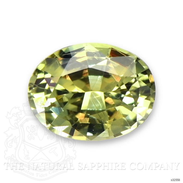 0.49 Ct. Yellowish Green Sapphire from Madagascar