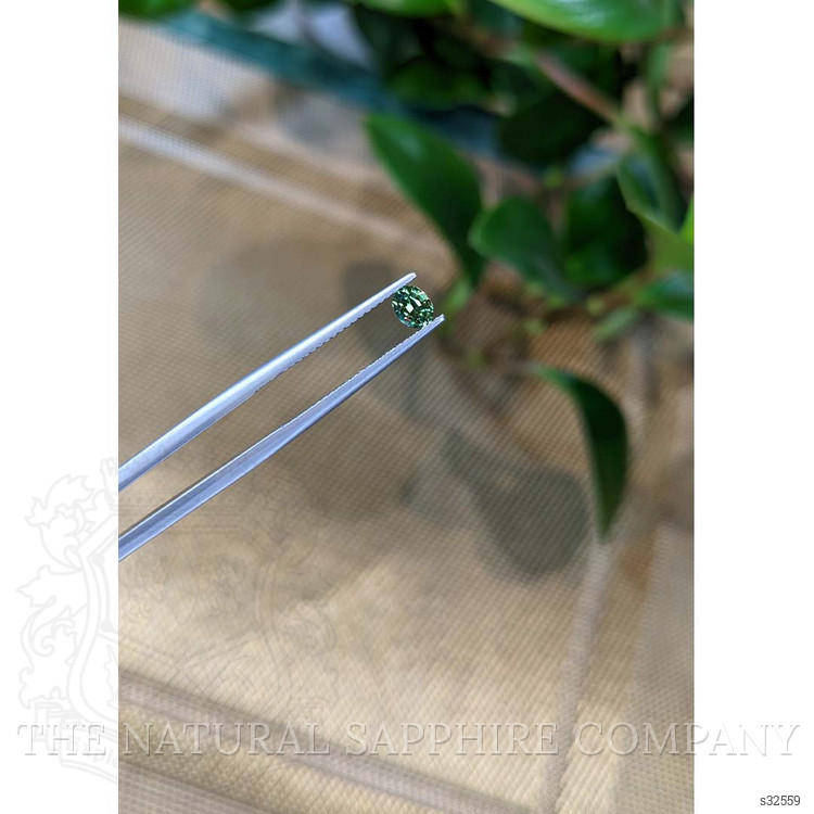 0.46 Ct. Bluish Green Sapphire from Madagascar