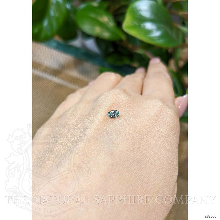 0.44 Ct. Greenish Blue Sapphire from Madagascar
