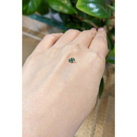 0.50 Ct. Bluish Green Sapphire from Madagascar Life Style