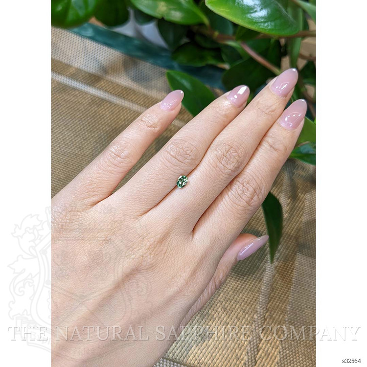 0.50 Ct. Bluish Green Sapphire from Madagascar