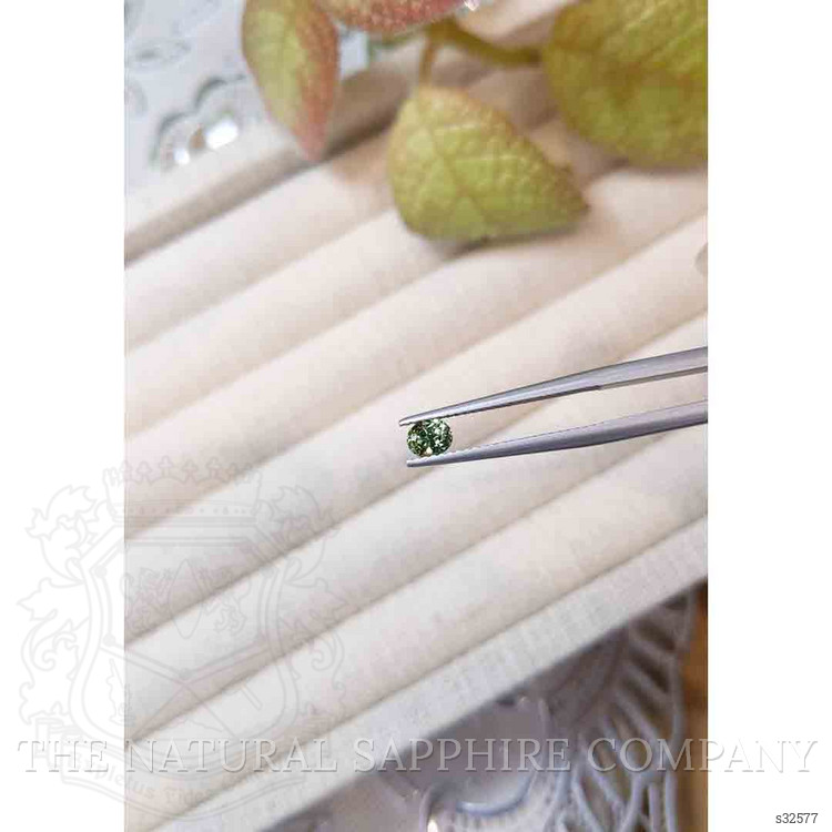 0.49 Ct. Yellowish Green Sapphire from Madagascar