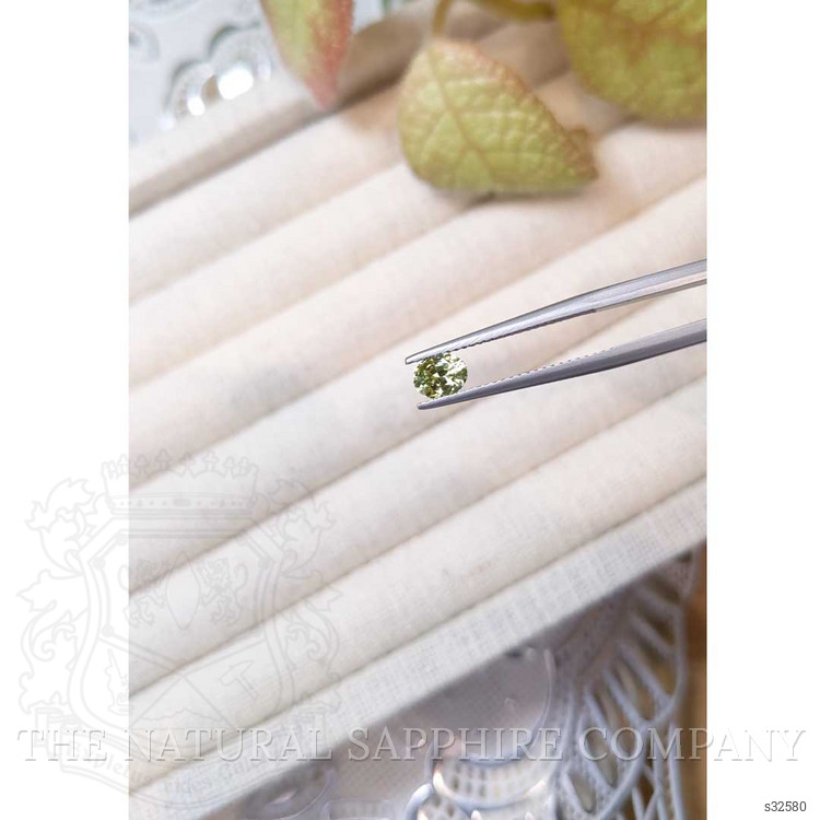 0.68 Ct. Greenish Yellow Sapphire from Madagascar
