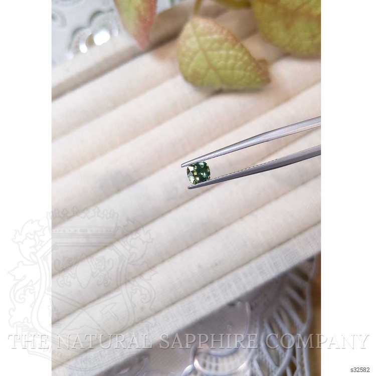 0.62 Ct. Yellowish Green Sapphire from Madagascar