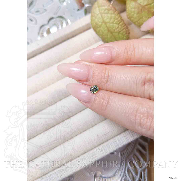 0.51 Ct. Yellowish Green Sapphire from Madagascar