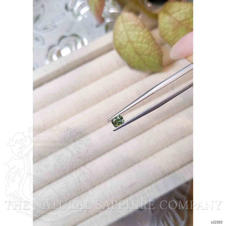 0.51 Ct. Yellowish Green Sapphire from Madagascar