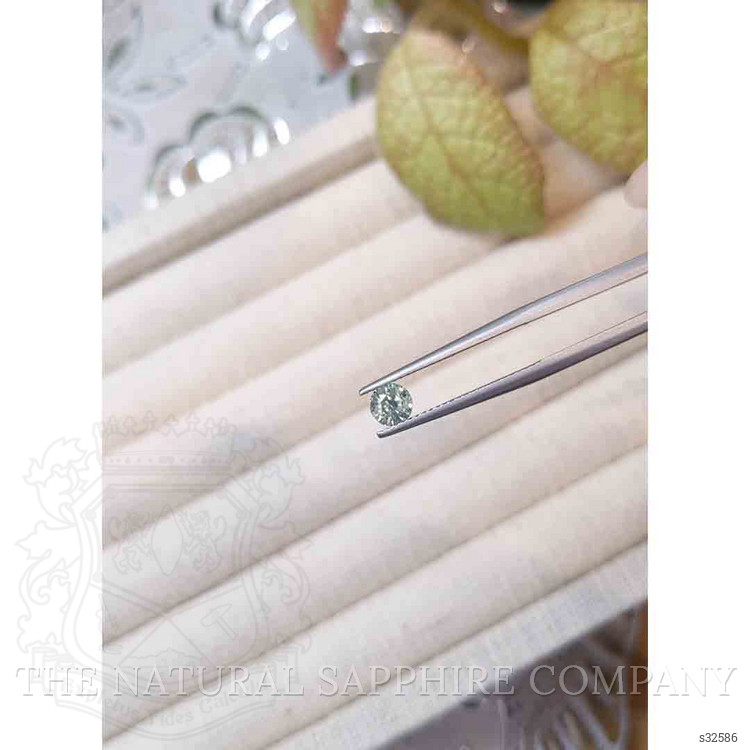 0.58 Ct. Yellowish Green Sapphire from Madagascar