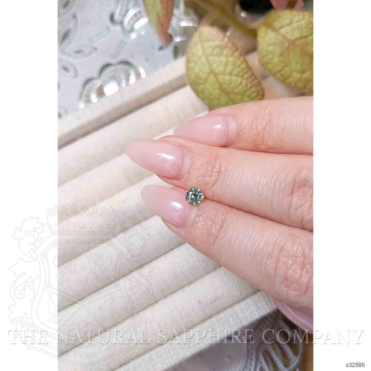 0.58 Ct. Yellowish Green Sapphire from Madagascar