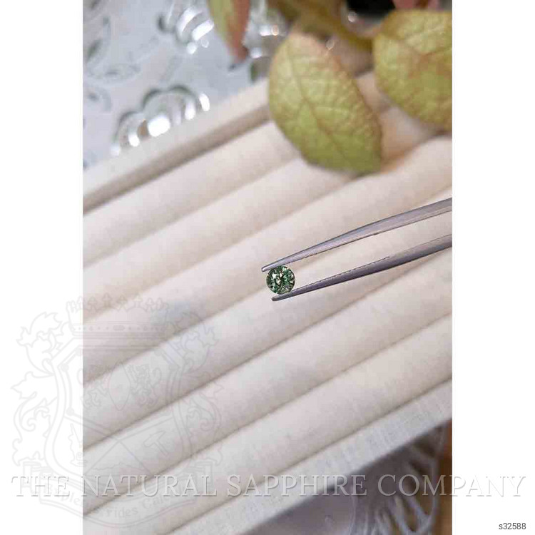 0.54 Ct. Yellowish Green Sapphire from Madagascar