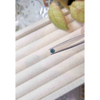 0.39 Ct. Greenish Blue Sapphire from Madagascar Life Style